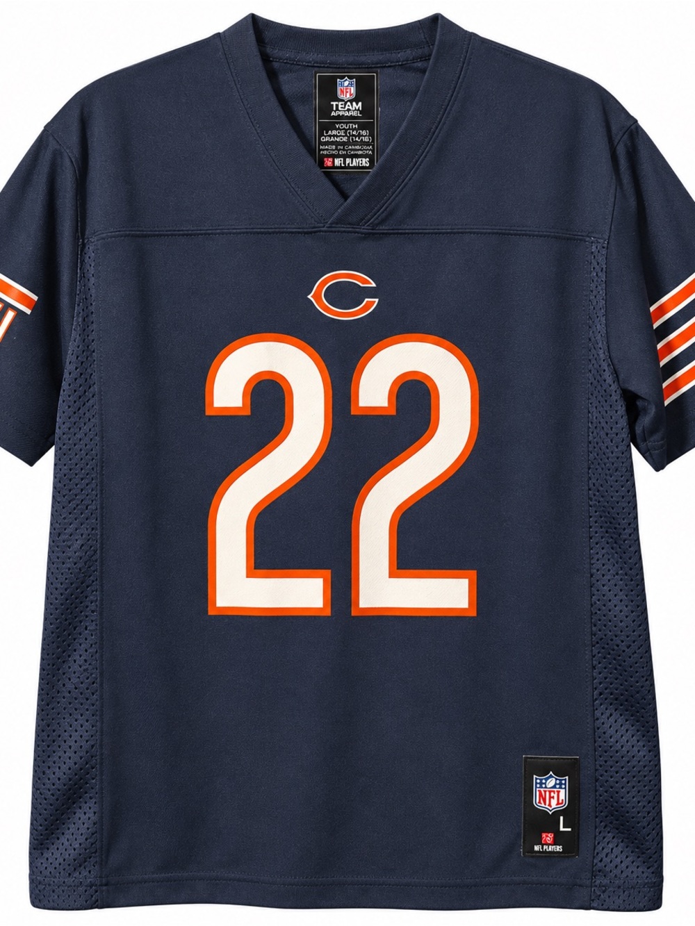 NFL Chicago Bears Navy and Orange #22 Team Jersey